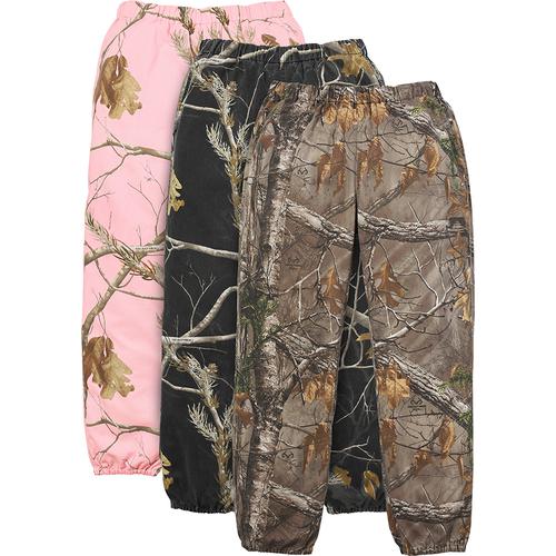 Supreme Realtree Camo Flannel Pant released during fall winter 17 season