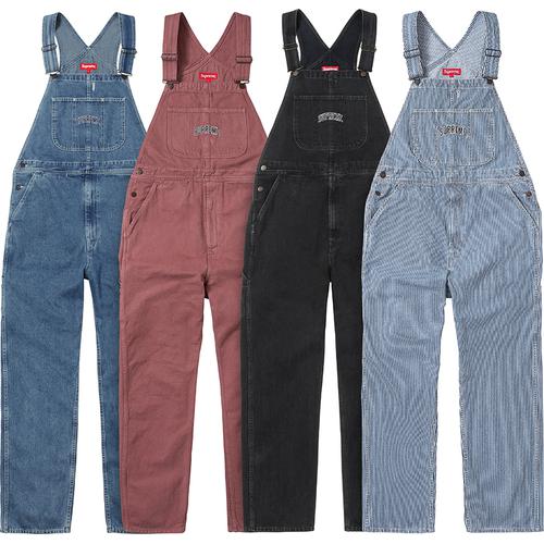 Supreme Washed Denim Overalls released during fall winter 17 season