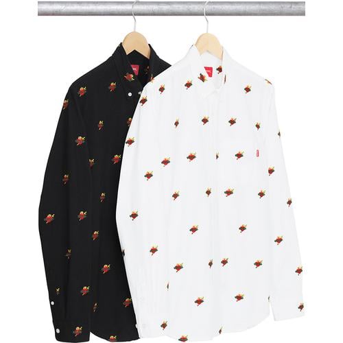 Supreme Sacred Hearts Oxford Shirt released during fall winter 17 season