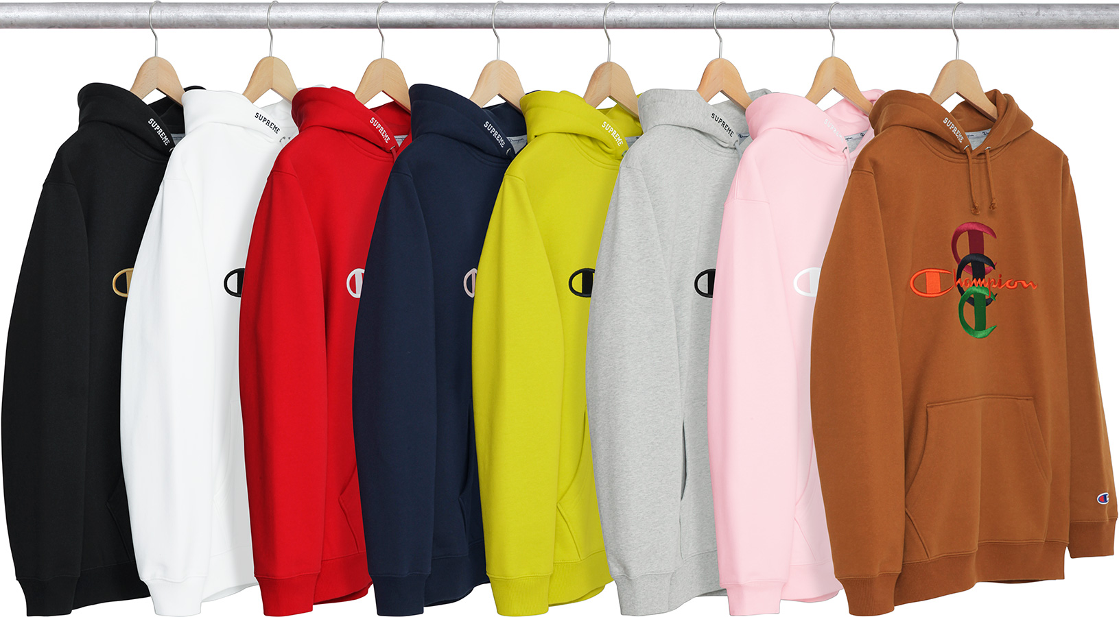 supreme champion stacked hoodie