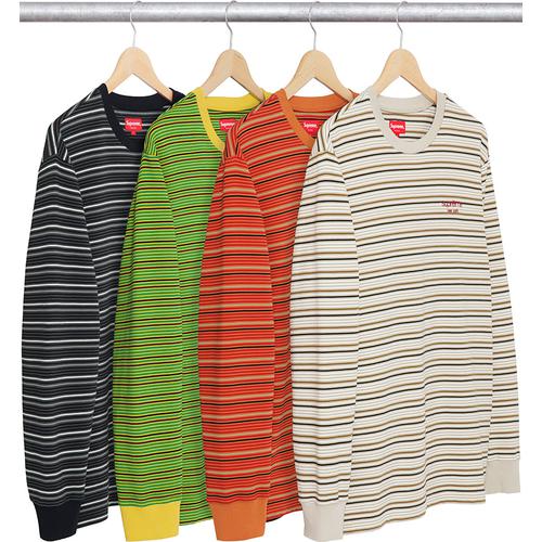Supreme Raised Stripe L S Top releasing on Week 10 for fall winter 2017