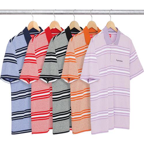 Supreme Heather Stripe Polo releasing on Week 6 for fall winter 2017