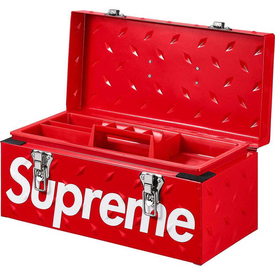 Supreme Diamond Plate Tool Box released during fall winter 18 season