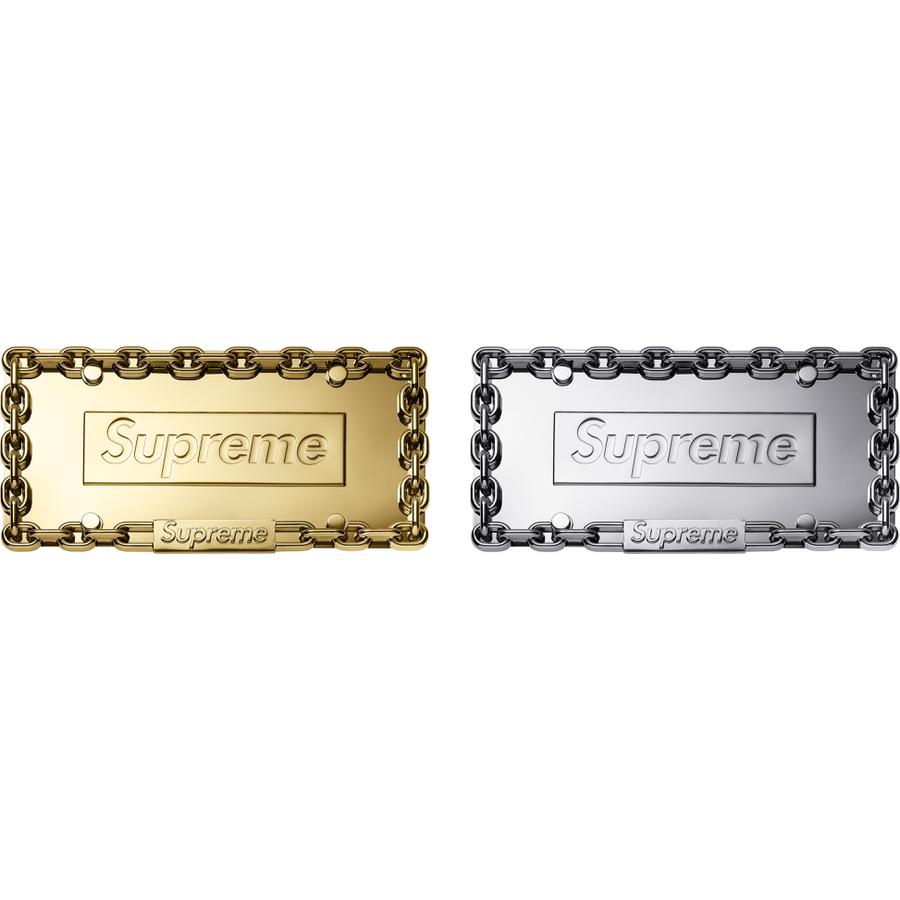 Supreme Chain License Plate Frame released during fall winter 18 season