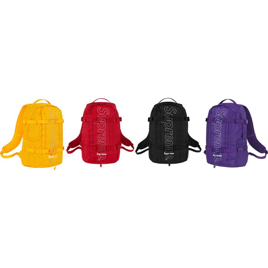 Supreme Backpack released during fall winter 18 season