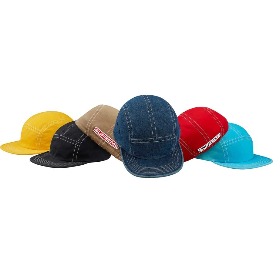 Supreme Fitted Rear Patch Camp Cap for fall winter 18 season