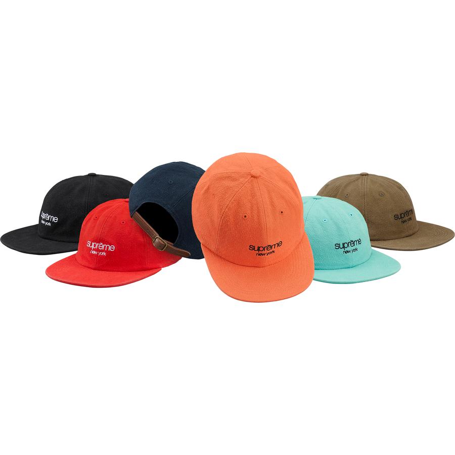 Supreme Napped Canvas Classic Logo 6-Panel released during fall winter 18 season
