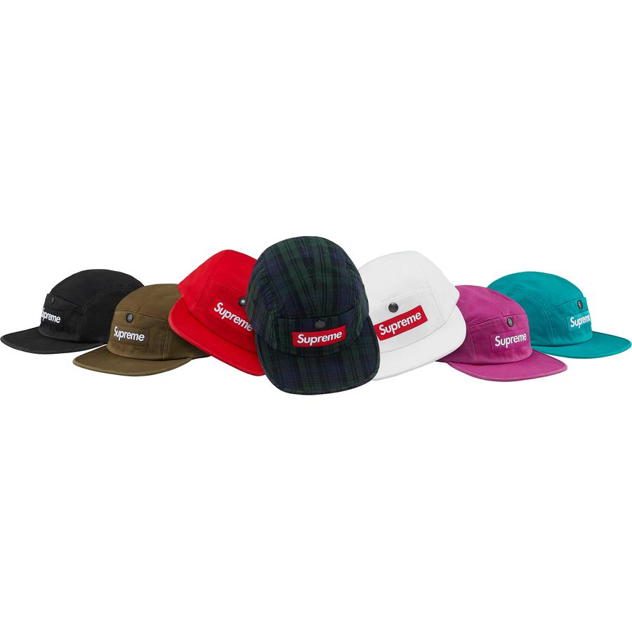 Supreme Snap Button Pocket Camp Cap released during fall winter 18 season