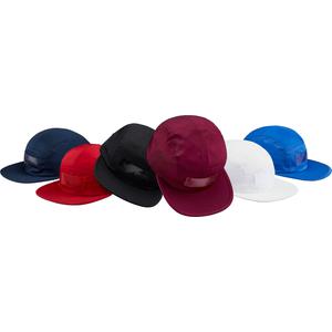 patent leather patch camp cap