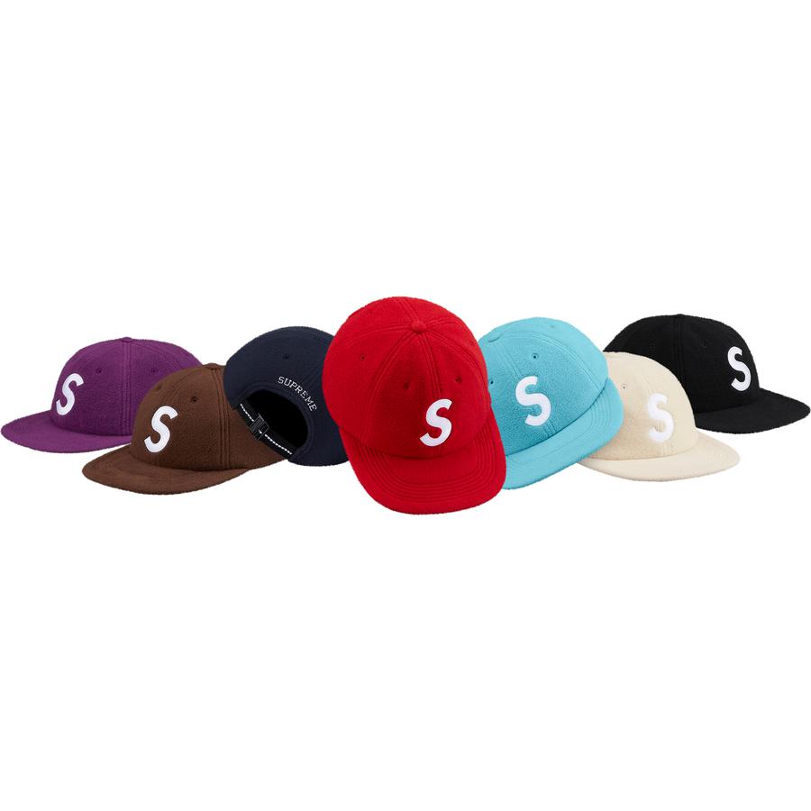 Supreme Polartec S Logo 6-Panel Hat released during fall winter 18 season