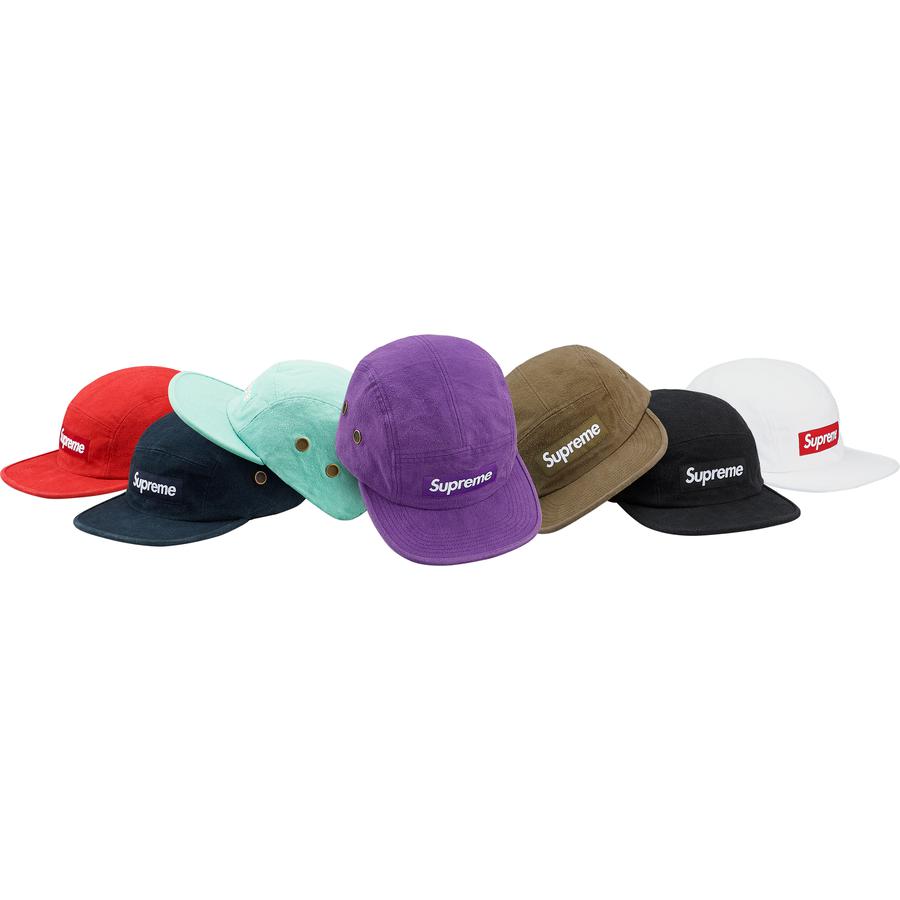 Supreme Napped Canvas Camp Cap released during fall winter 18 season