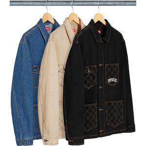 Diamond Stitch Denim Chore Coat - fall winter 2018 - Supreme