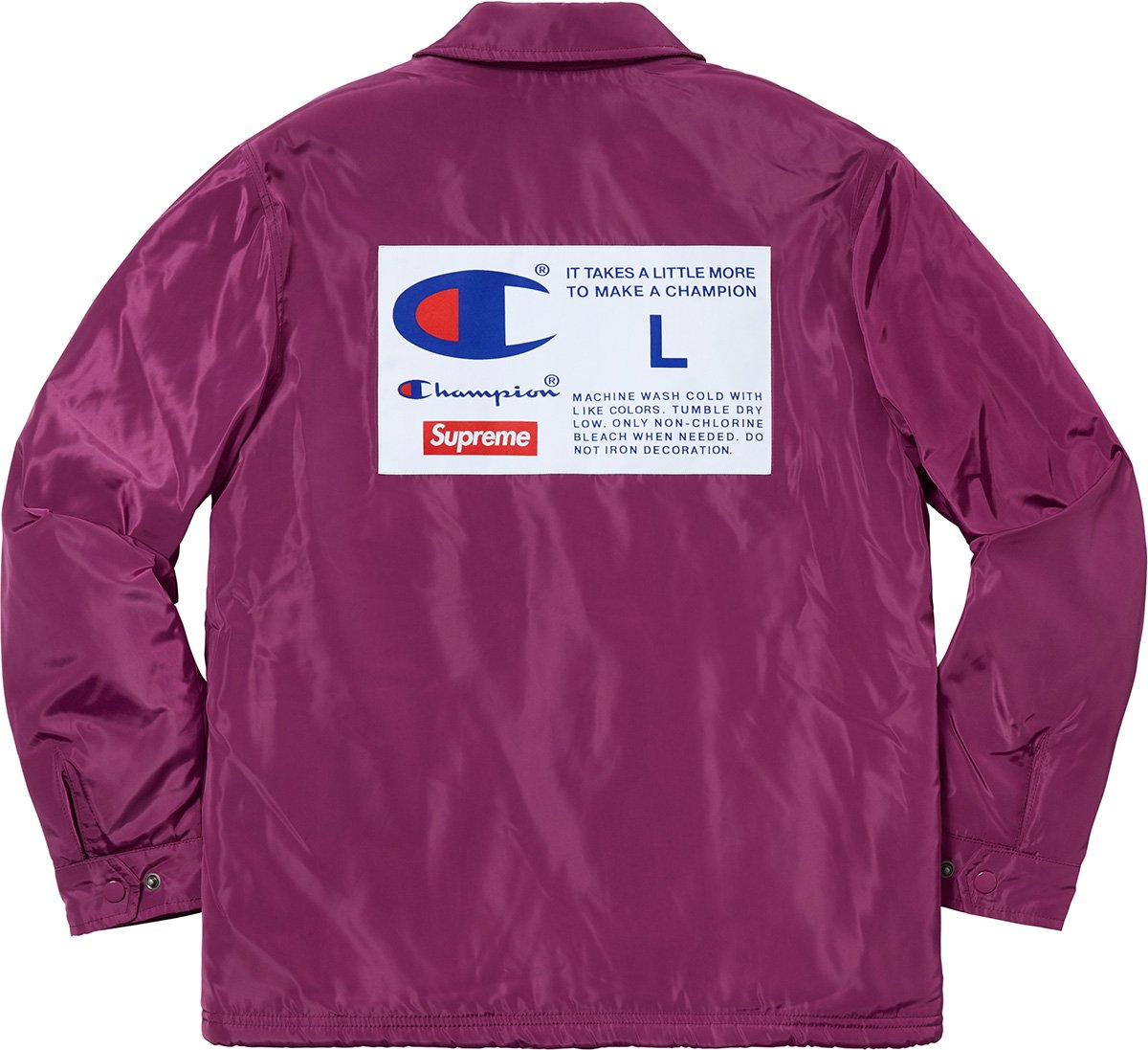 champion label coaches jacket
