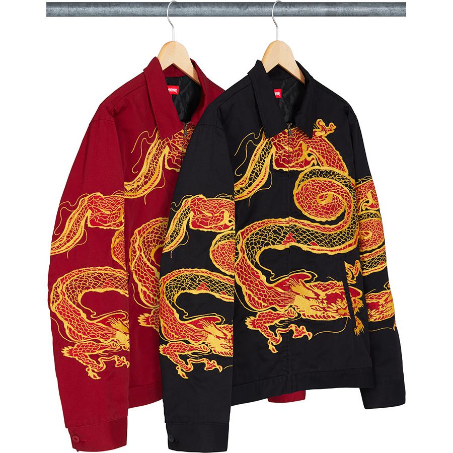Details on Dragon Work Jacket from fall winter
                                            2018 (Price is $278)