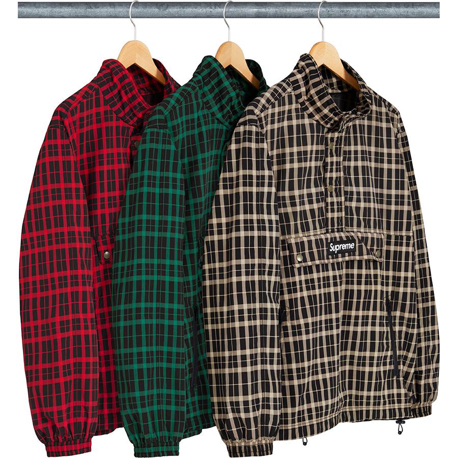 Supreme Nylon Plaid Pullover releasing on Week 1 for fall winter 2018