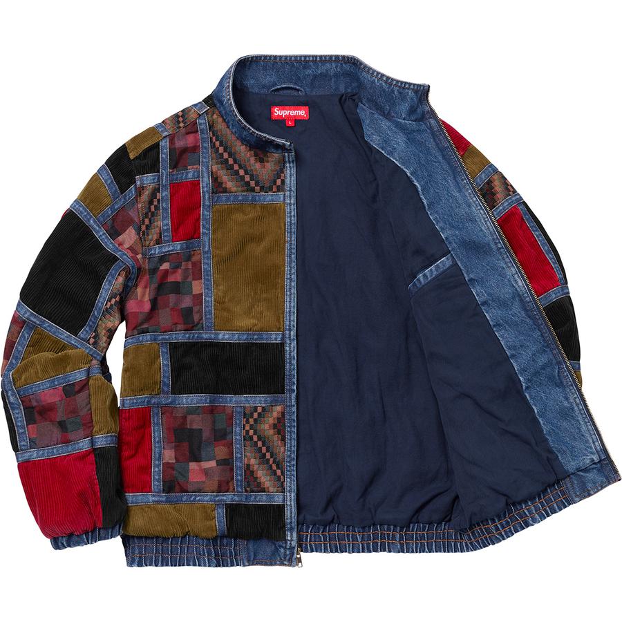 supreme  corduroy denim patchwork jacket