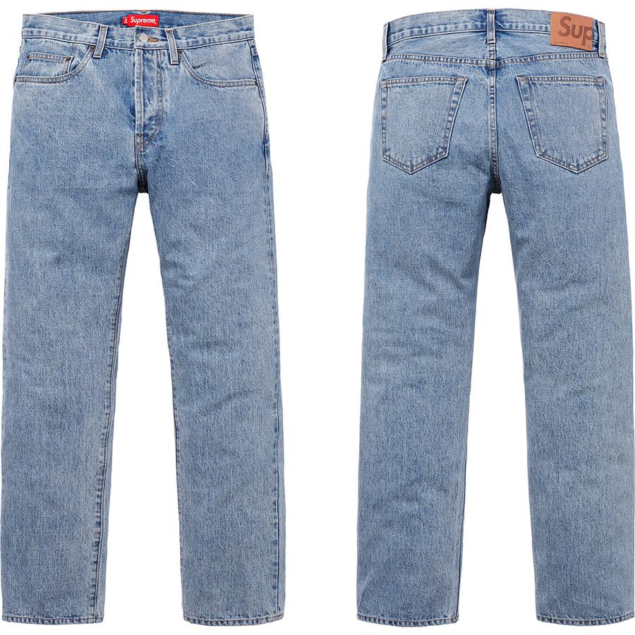 Supreme Stone Washed Slim Jean released during fall winter 18 season