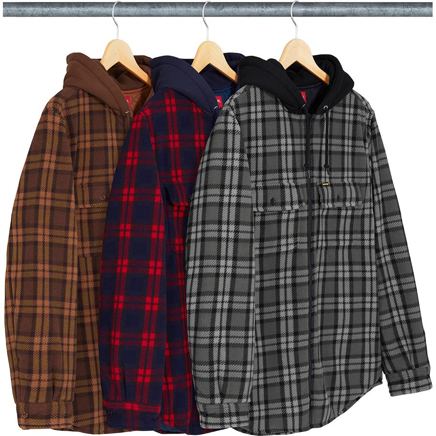 Details on Hooded Plaid Work Shirt from fall winter
                                            2018 (Price is $158)