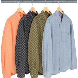 supreme checkered denim shirt