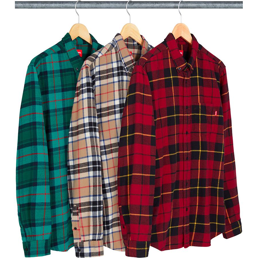 Supreme tartan L/S Flannel shirt 18aw