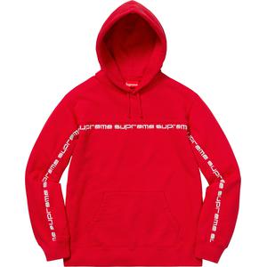 Text Stripe Hooded Sweatshirt - fall winter 2018 - Supreme