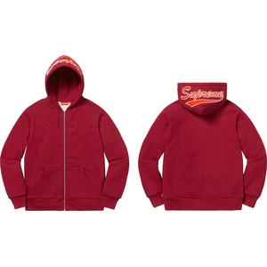 supreme thermal zip up sweatshirt