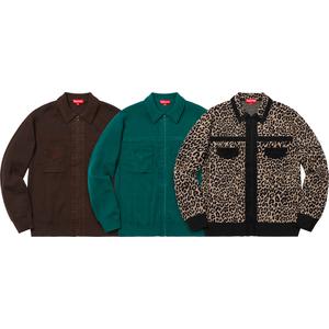 Corduroy Detailed Zip Sweater - fall winter 2018 - Supreme