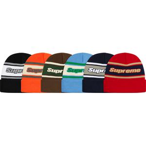 supreme chenille stripe beanie