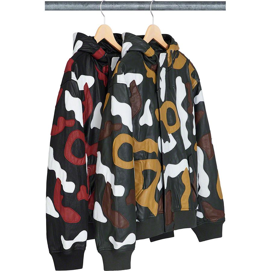 Camo Leather Hooded Jacket - fall winter 2019 - Supreme