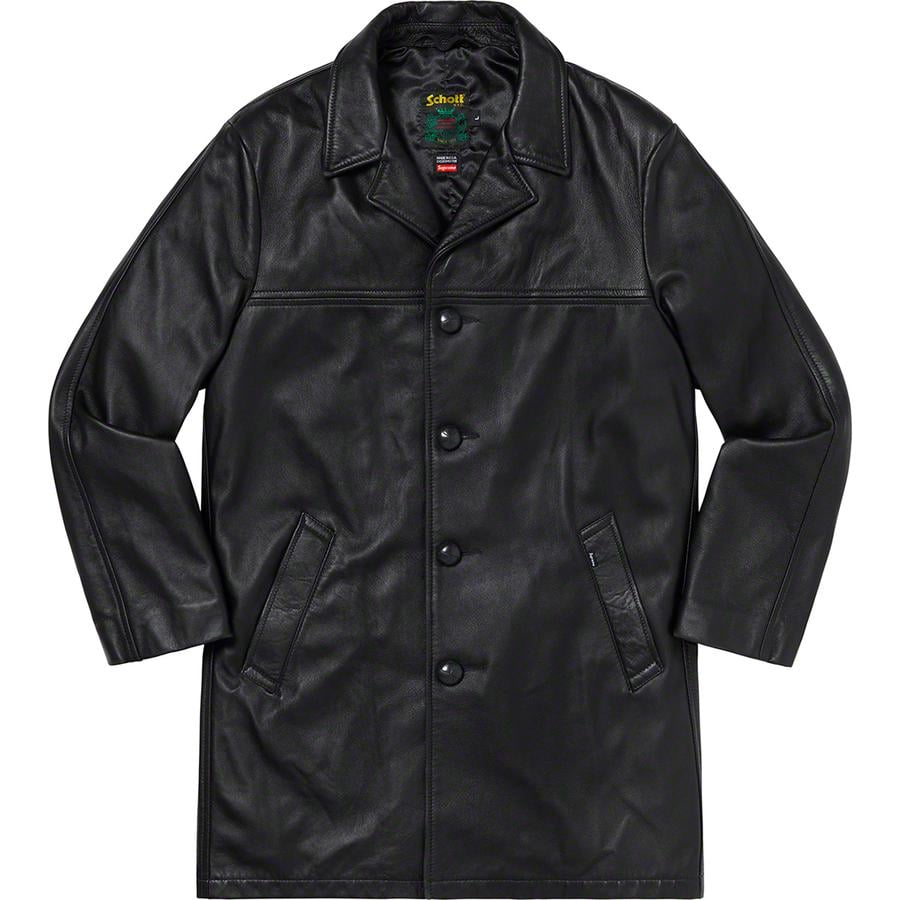 Supreme Supreme Schott Leather Overcoat for fall winter 19 season