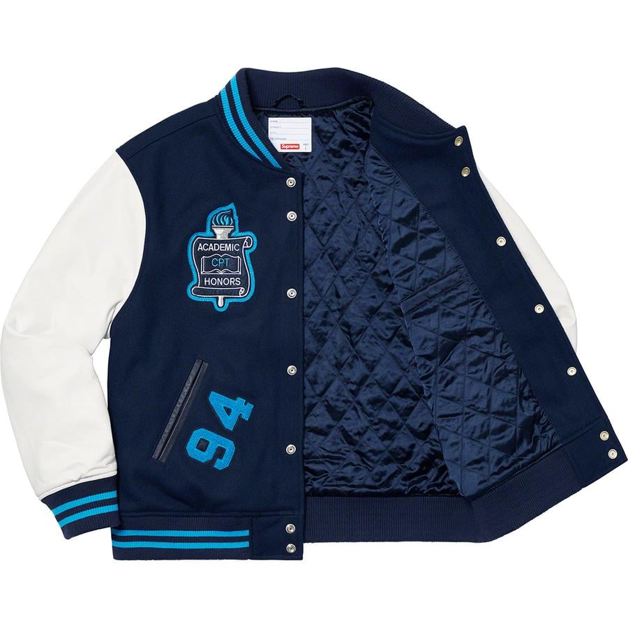 Details on Team Varsity Jacket  from fall winter
                                                    2019 (Price is $448)