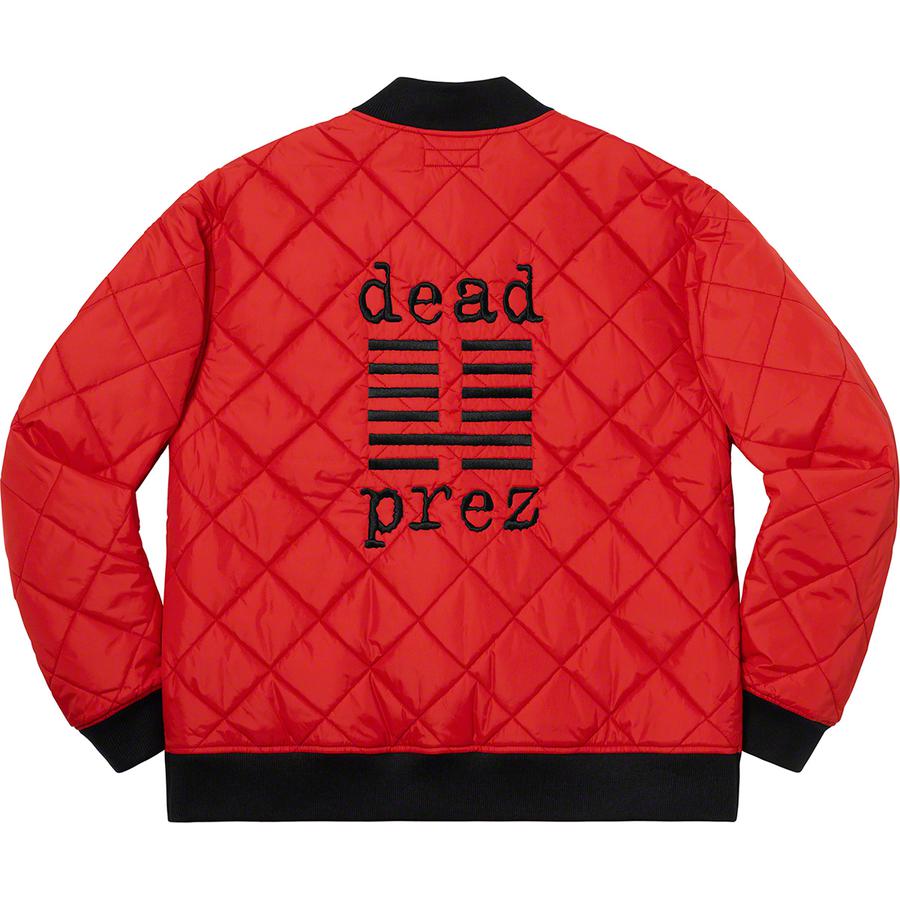 Details on Supreme dead prez Quilted Work Jacket  from fall winter
                                                    2019 (Price is $198)