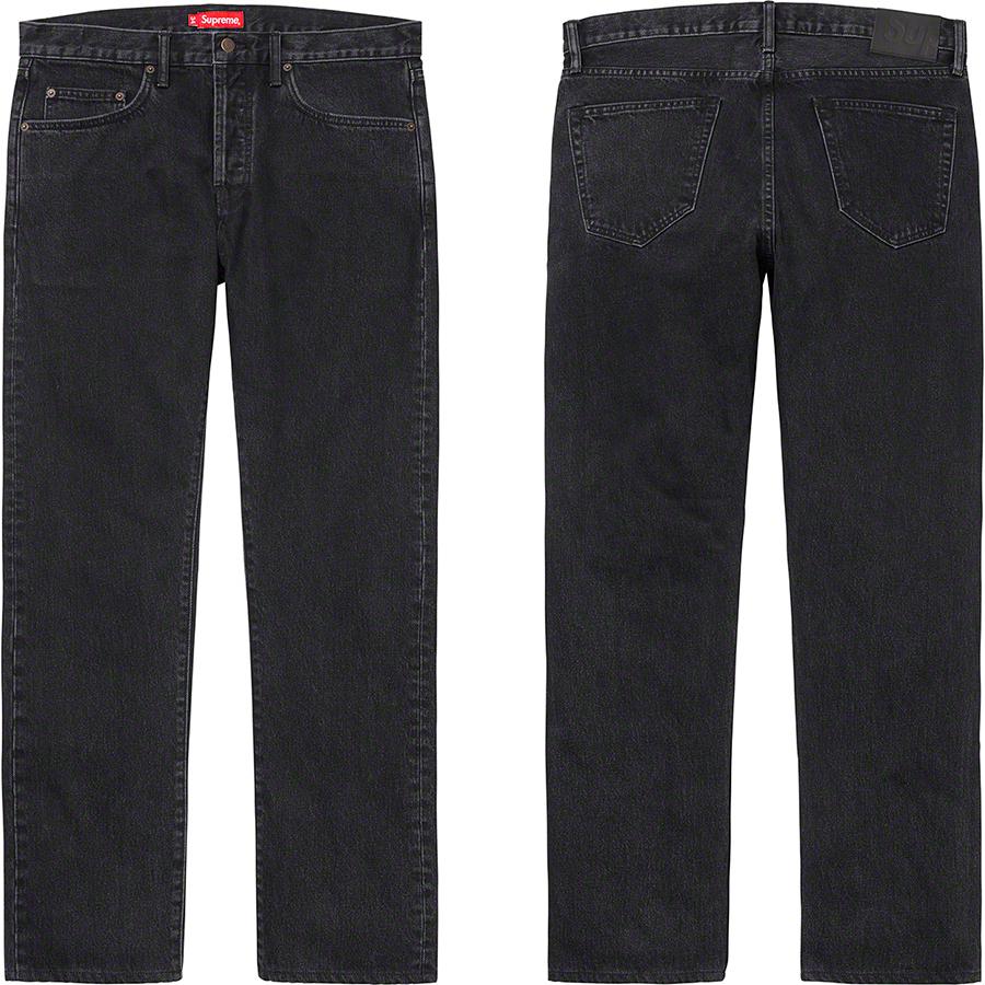 Supreme Stone Washed Black Slim Jean releasing on Week 1 for fall winter 2019
