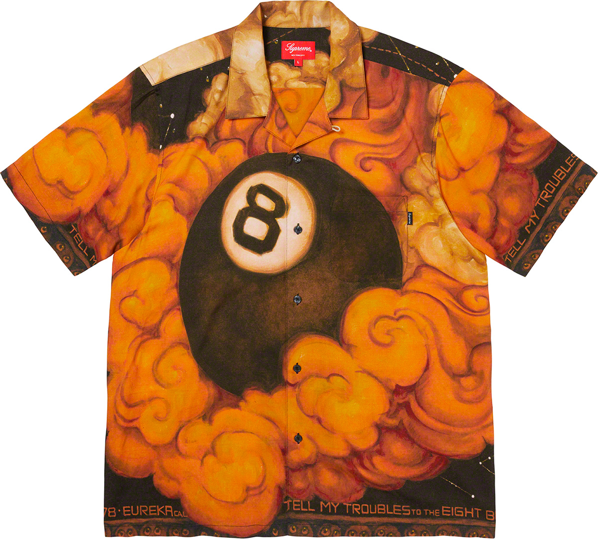 Martin Wong/Supreme 8-ball Payon Shirt L
