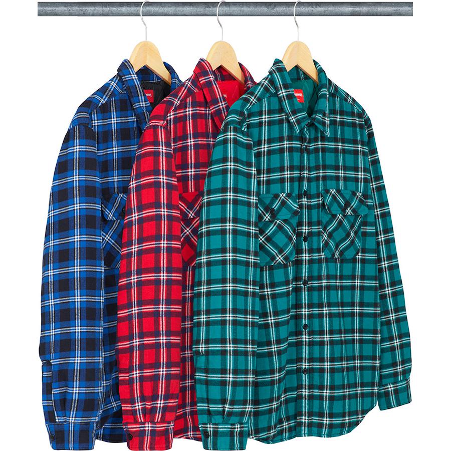 S】19FW supreme arc logo flannel shirt-
