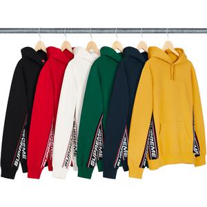 Text Rib Hooded Sweatshirt - Supreme