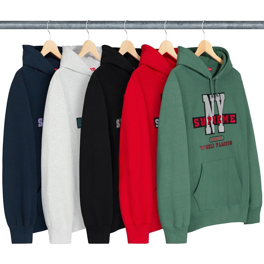 Details on NY Hooded Sweatshirt from fall winter
                                            2019 (Price is $168)