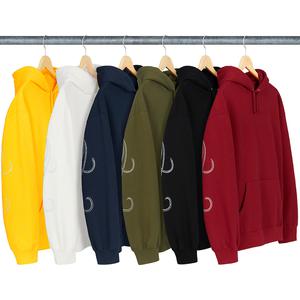 supreme rhinestone script hoodie