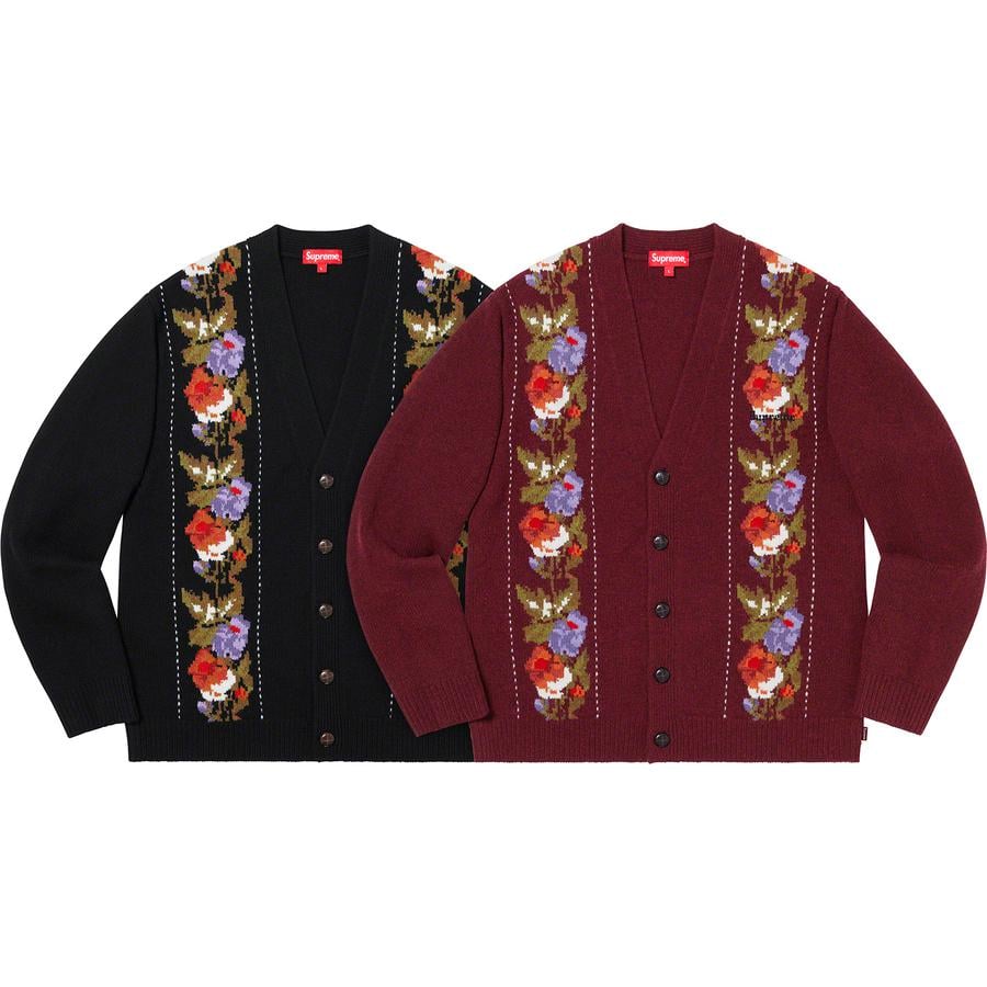 Supreme Floral Stripe Cardigan releasing on Week 11 for fall winter 2019