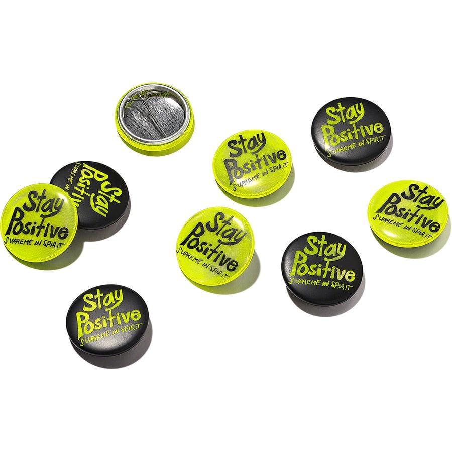 Supreme Stay Positive Button released during fall winter 20 season
