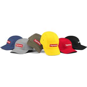 supreme inset logo camp cap black