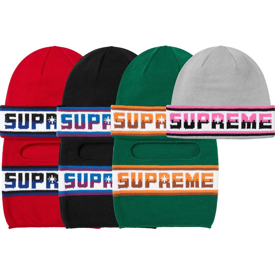 Supreme Double Logo Facemask Beanie released during fall winter 20 season