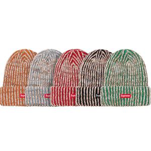 supreme rainbow knit beanie