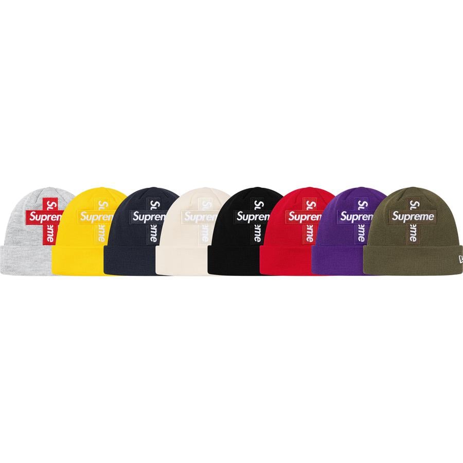 Details on New Era Cross Box Logo Beanie from fall winter
                                            2020 (Price is $38)