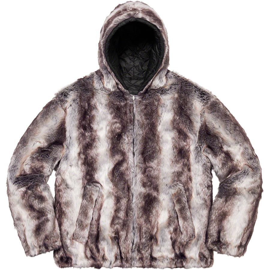 登坂着 Supreme Faux Fur Reversible Hooded L www.krzysztofbialy.com