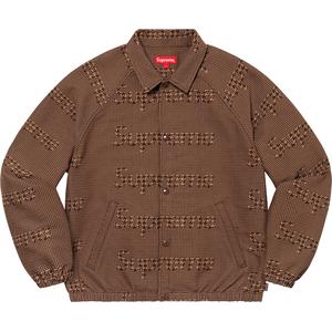 Houndstooth Logos Snap Front Jacket - fall winter 2020 - Supreme