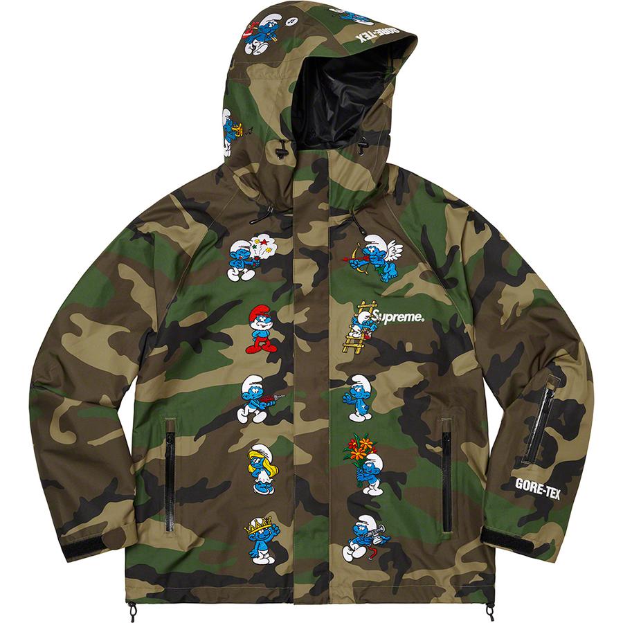 Details on Supreme Smurfs™ GORE-TEX Shell Jacket  from fall winter
                                                    2020 (Price is $398)