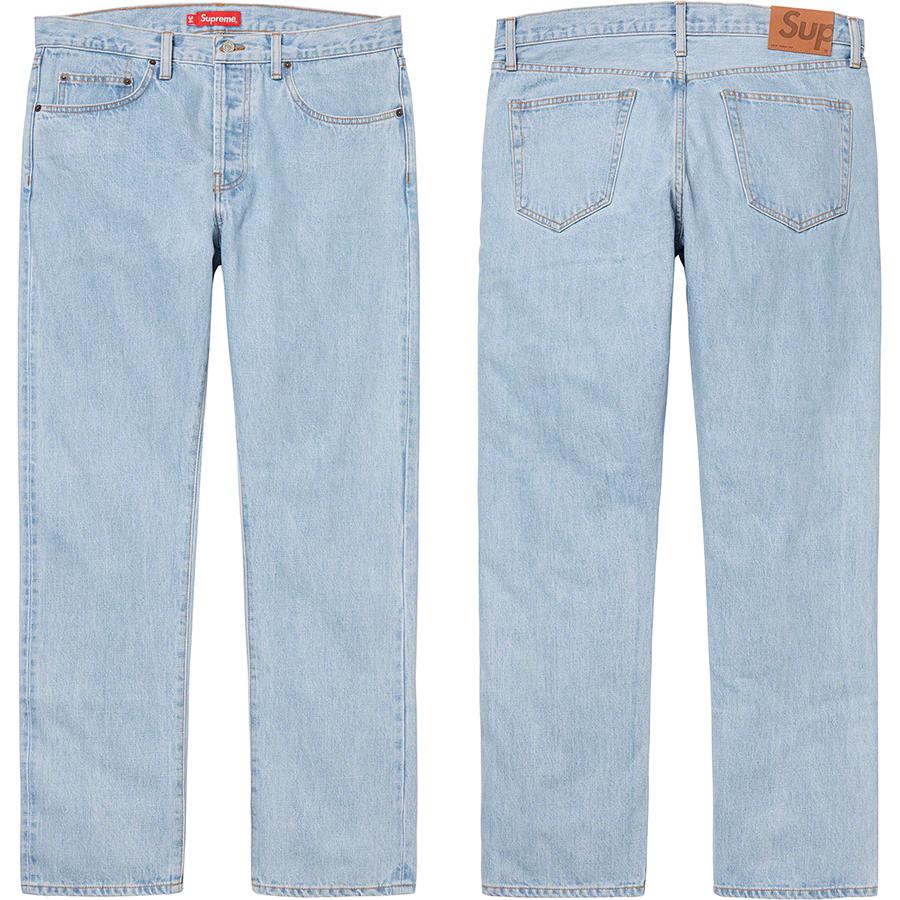 Supreme Stone Washed Slim Jean released during fall winter 20 season