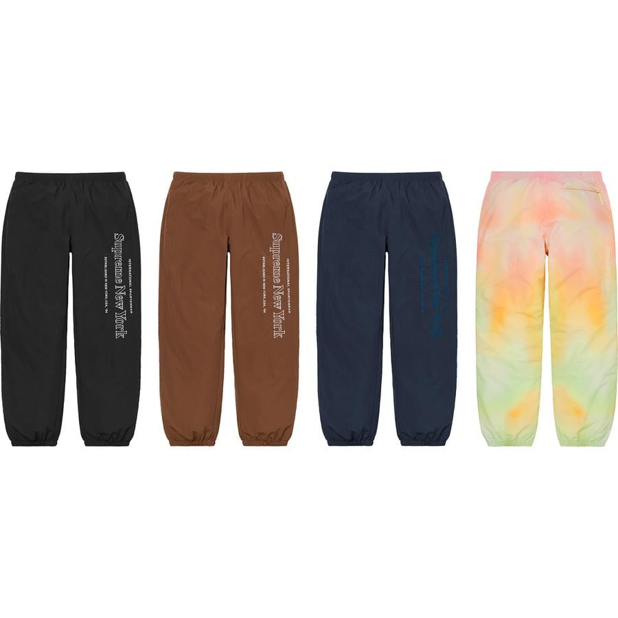Supreme Side Logo Track Pant released during fall winter 20 season