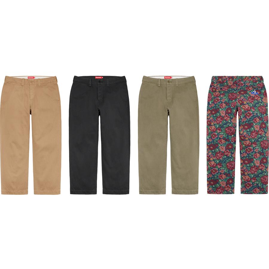 Supreme Pin Up Chino Pant released during fall winter 20 season